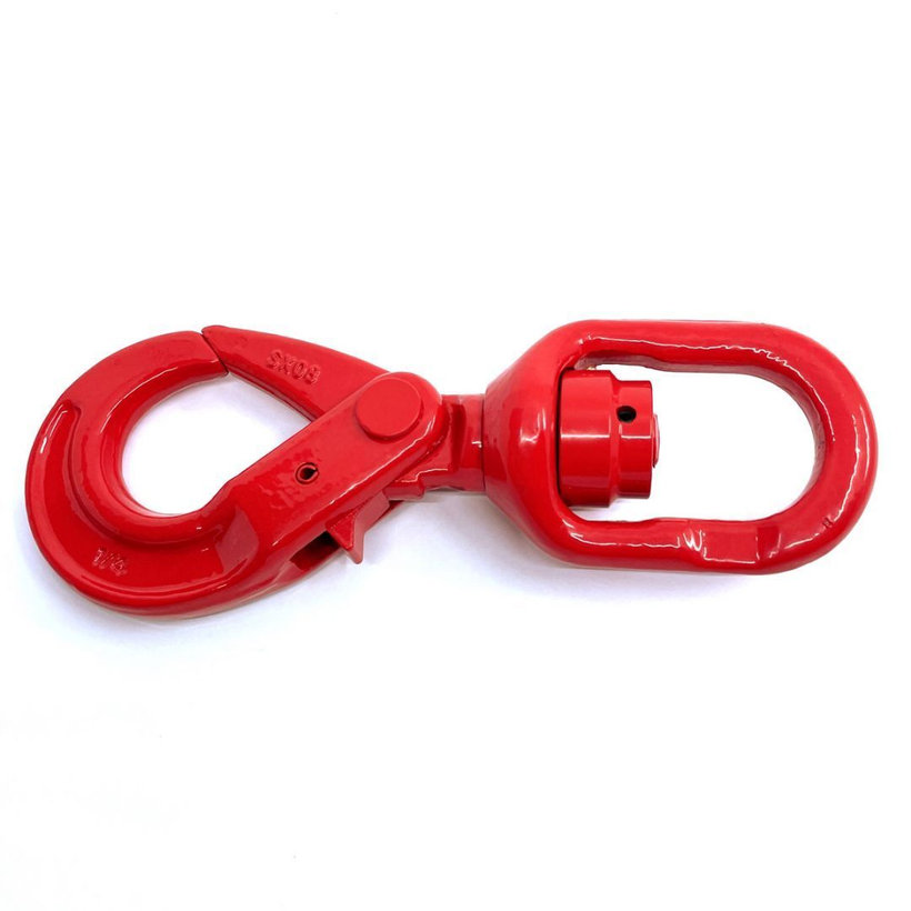 Önzáró forgó kampó csapágyazással 80 o. piros 10mm