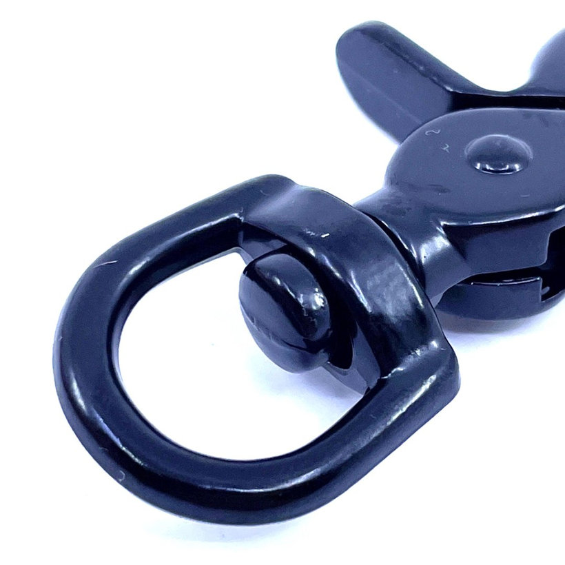 Karabiner nyíló fekete 16x61mm