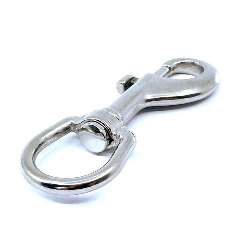 Forgó karabiner rozsdamentes acél A4 80 mm