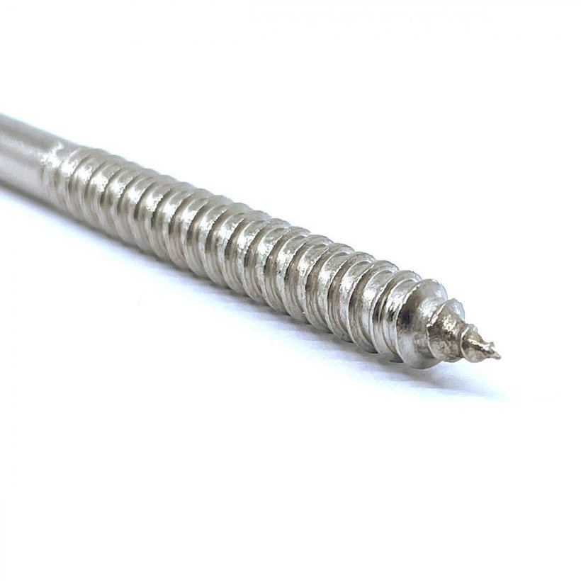 Rozsdamentes acél kampó csavarral 60 mm