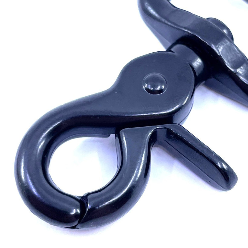 Karabiner nyíló fekete 59x20mm