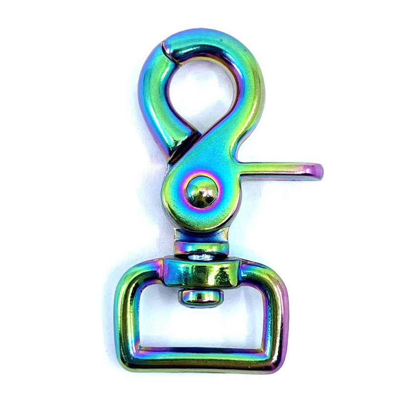 Karabiner nyíló szivárványos 59x20mm