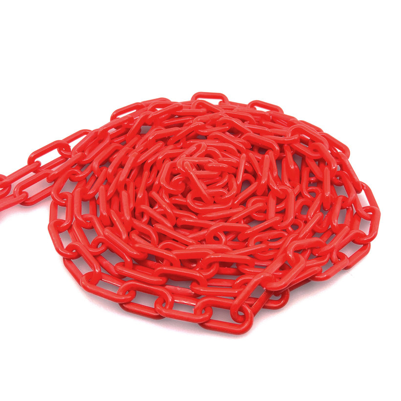 Műanyag lánc piros 8mm