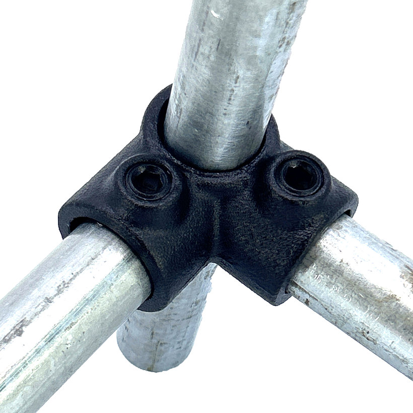 Kötőelem négyágú 27 mm - fekete