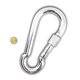 Karabiner rögzítőanyával horganyzott 15mm