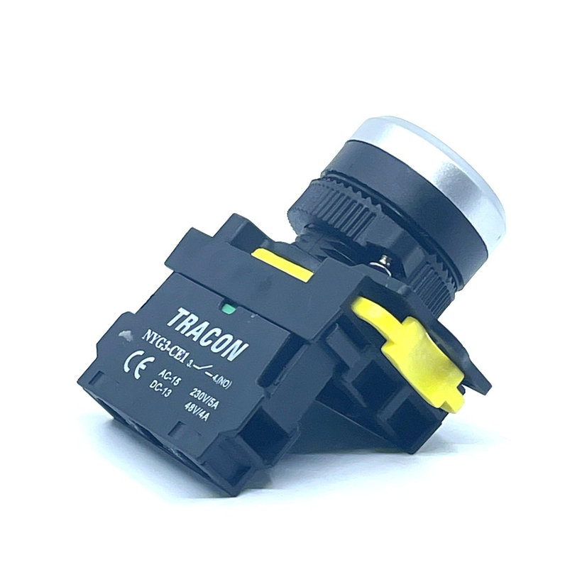 Egyszerű nyomógomb, zöld