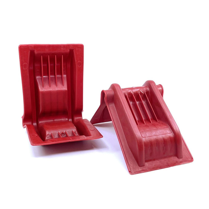 Védő műanyag sarok, piros, 220×145×130 mm