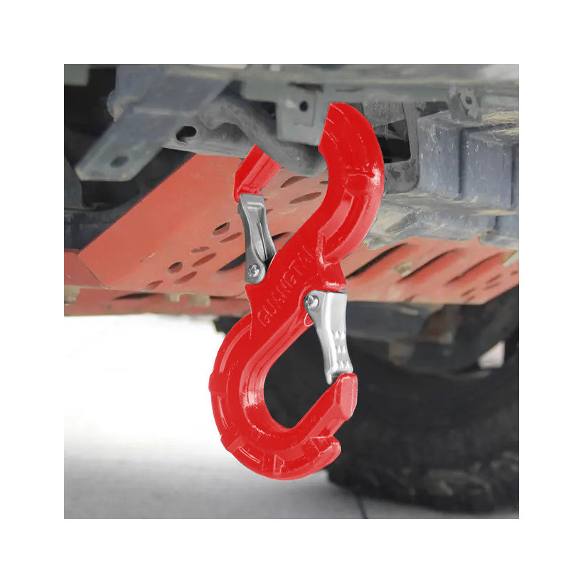 S-kampó biztonsági zárral offroad-hoz piros