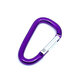 Karabiner alumínium D-alakú - lila 5mm