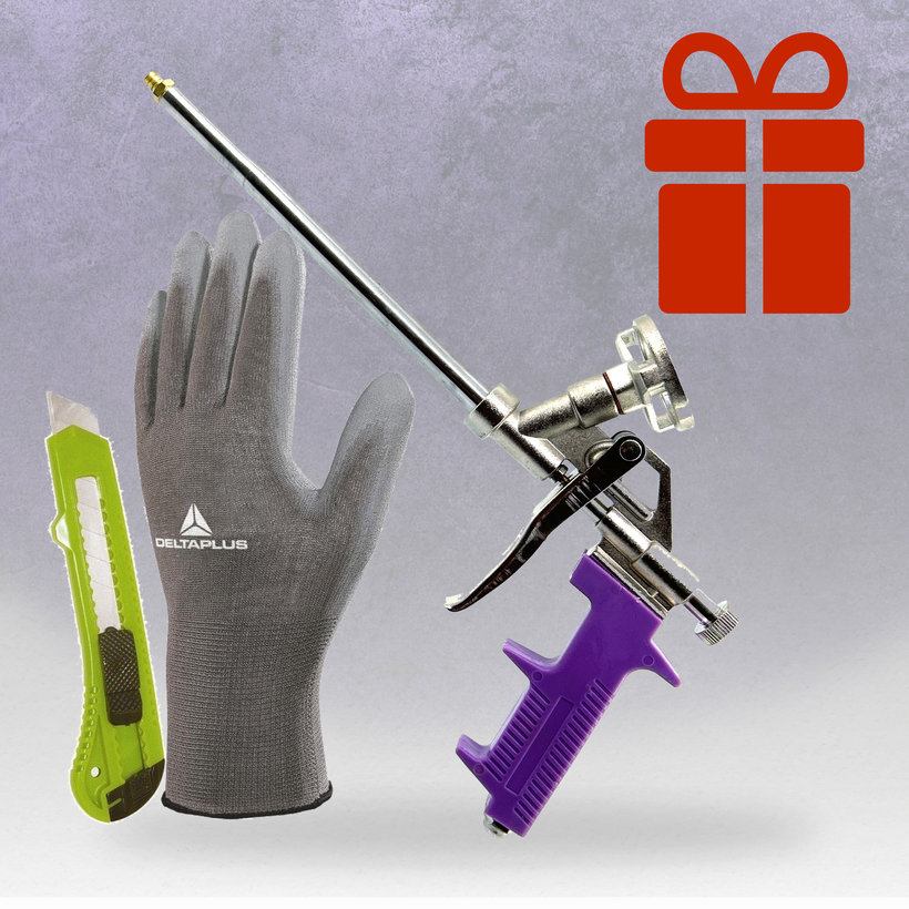 Szerelő (PUR) hab pisztolyos ALACSONY TÁGULÁSÚ - TÉLI 10 db MEGA PACK 750ml