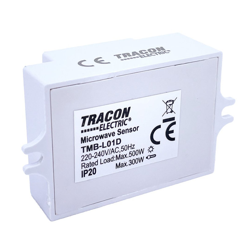 Mozgásérzékelő, mikrohullámú, lámpába - fehér 360°