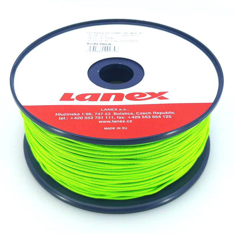 PES fonott zsinór mag nélkül, színes 2mm