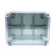 Elektronikai doboz, világos szürke, átlátszó fedéllel IP67 310x230x130mm