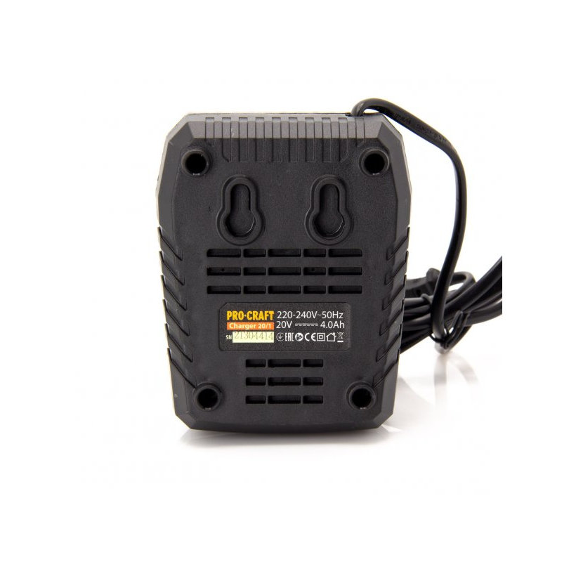 Töltő 20V-os Li-ion akkumulátorokhoz Procraft-20/1