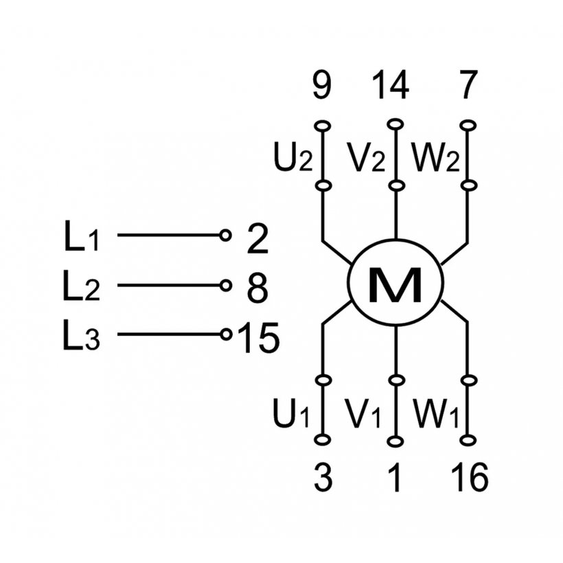 Közvetlen Y-D motorkapcsoló 32A