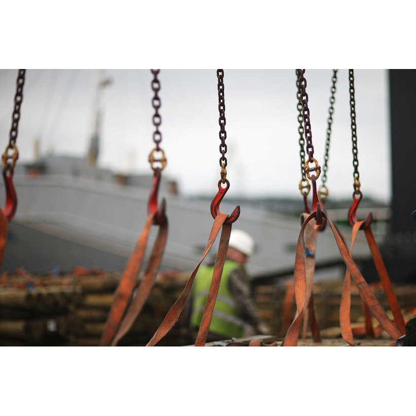 Láncos felfüggesztés szem-2 kampó 100 o. rövidítővel (6 m, 5600/4000 kg, 10 mm)