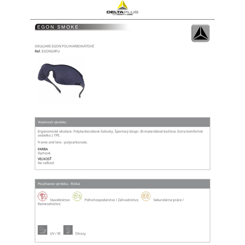 EGON SMOKE munkaszemüveg