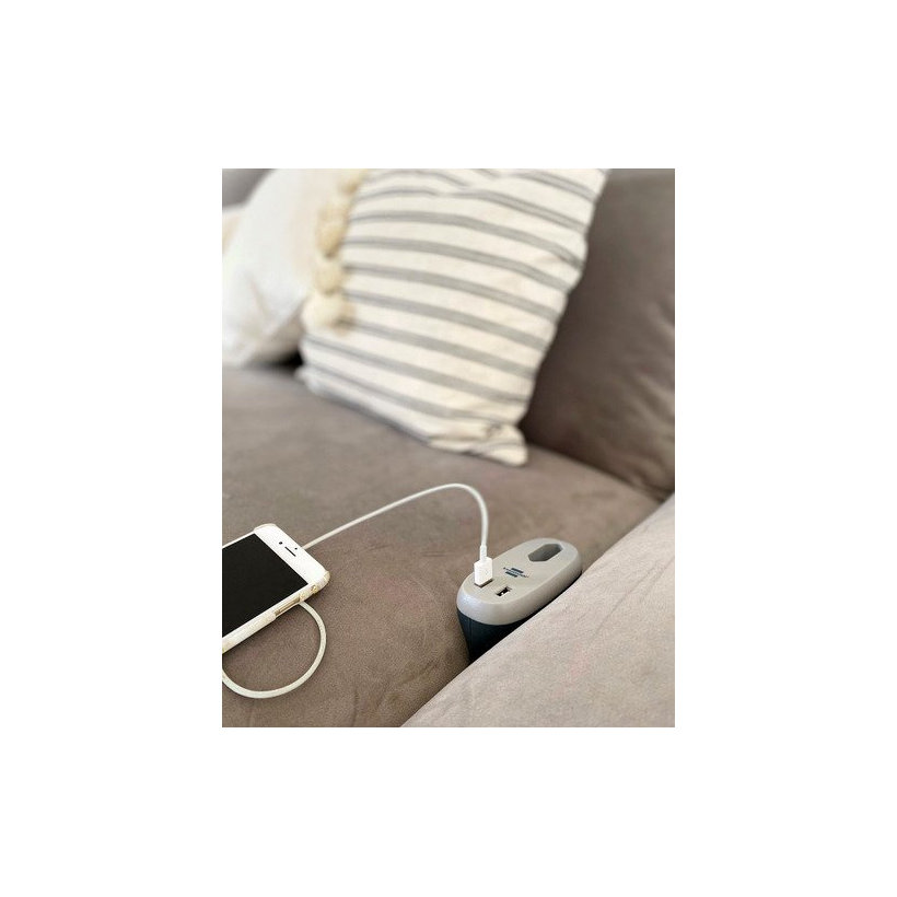 Asztali aljzat 1-utas, lapos 3m