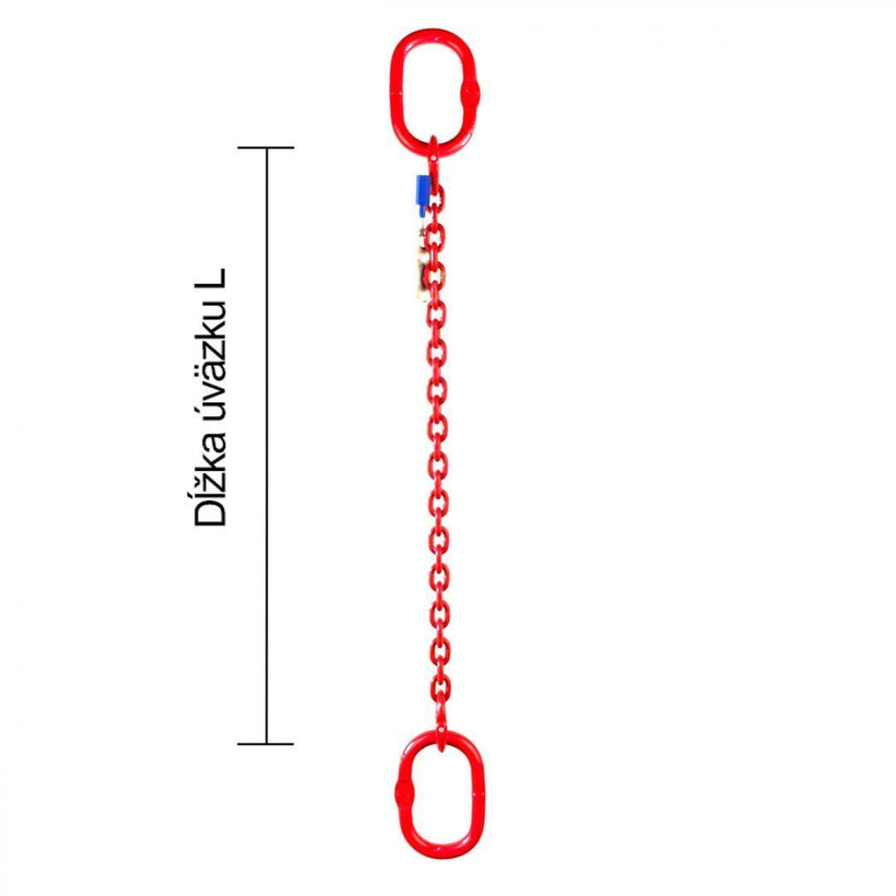Láncos felfüggesztés szem-szem 80 o. rövidítővel (1 m, 8000 kg, 16 mm)