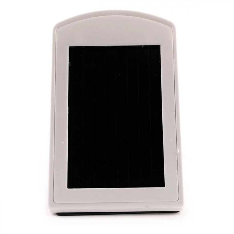 Szolár LED fali lámpa PIR mozgásdetektorral szürkésfehér