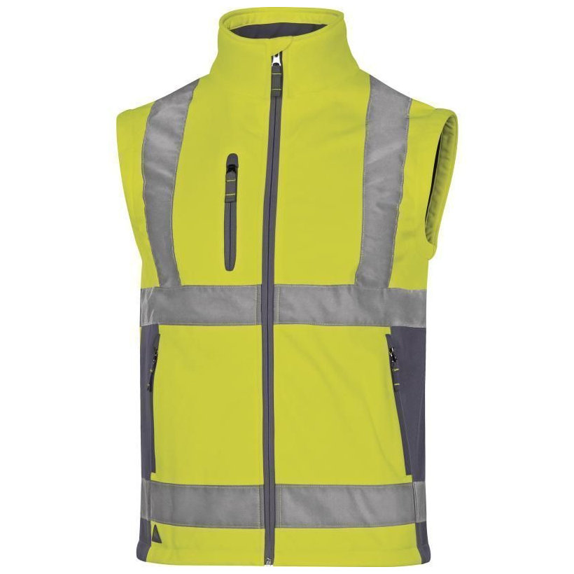 Fényvisszaverő softshell kabát MOONLIGHT2 sárga 3XL