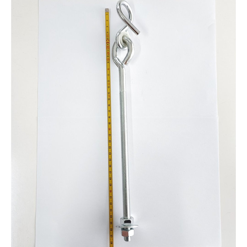 Hintakampó menettel és bilinccsel M12x320mm