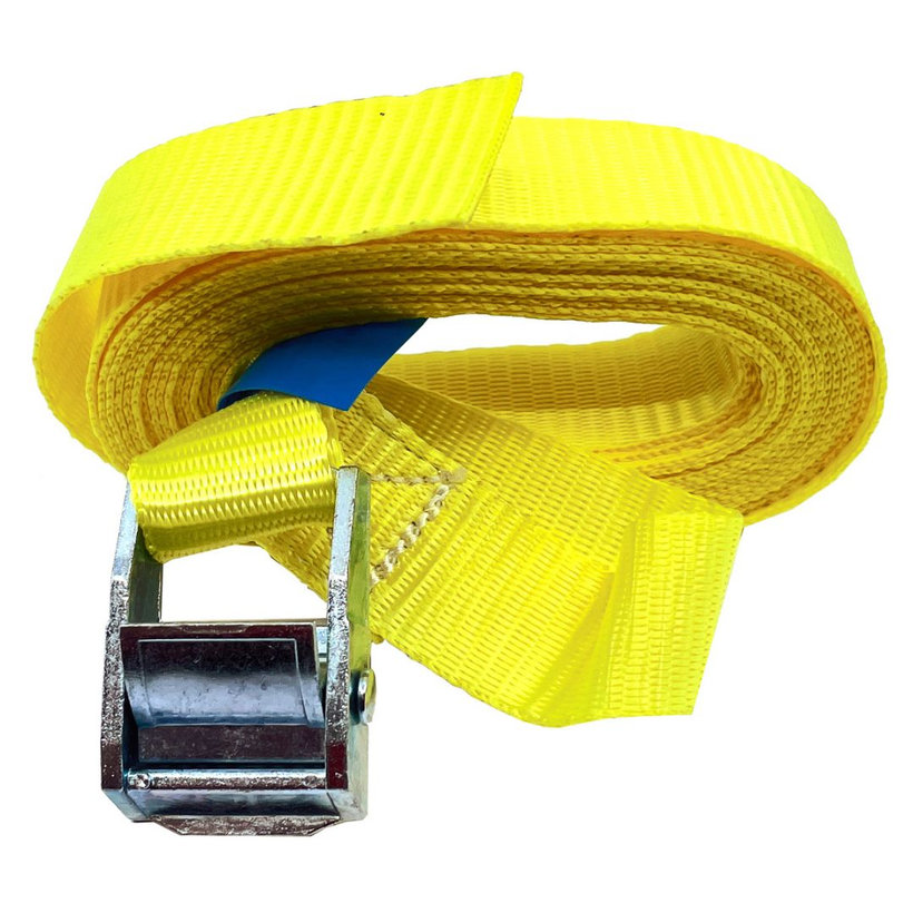 Egyrészes gyorsfeszítő pánt csattal és szabad véggel sárga 8M