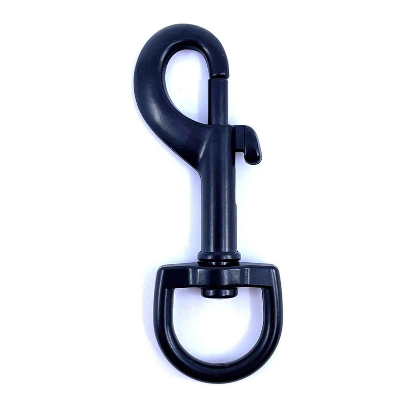 Forgó karabiner fekete 80x20mm