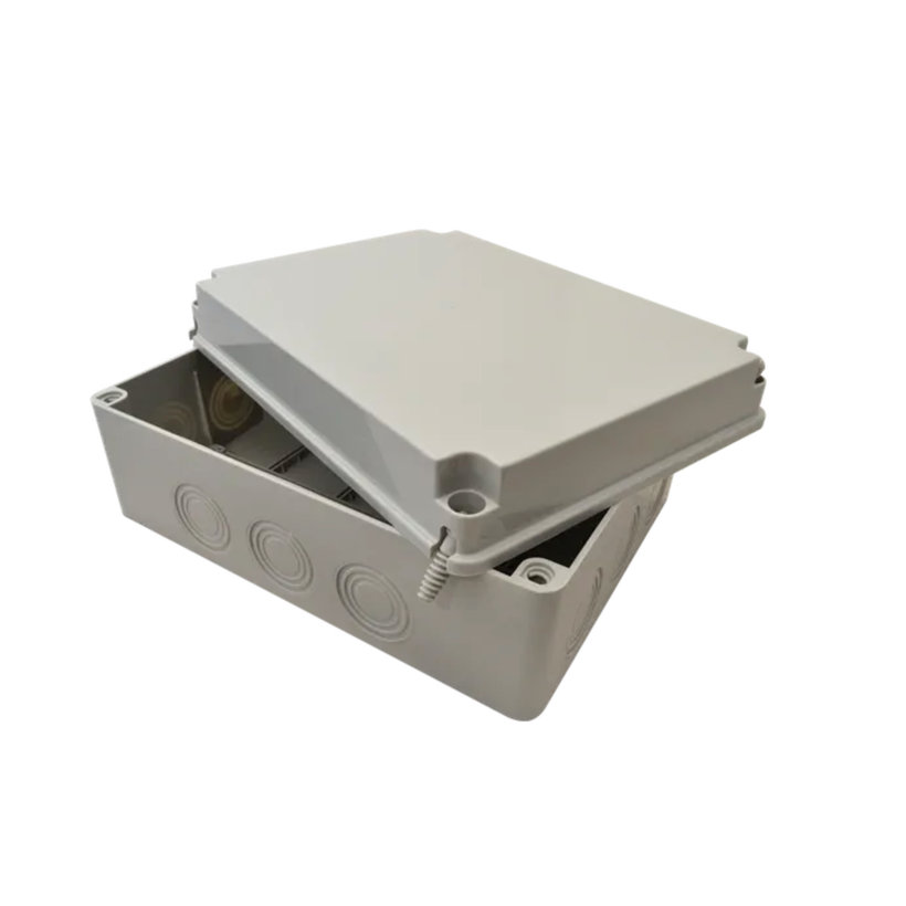 Elektronikai doboz, világos szürke, teli fedéllel IP67 310x230x130mm