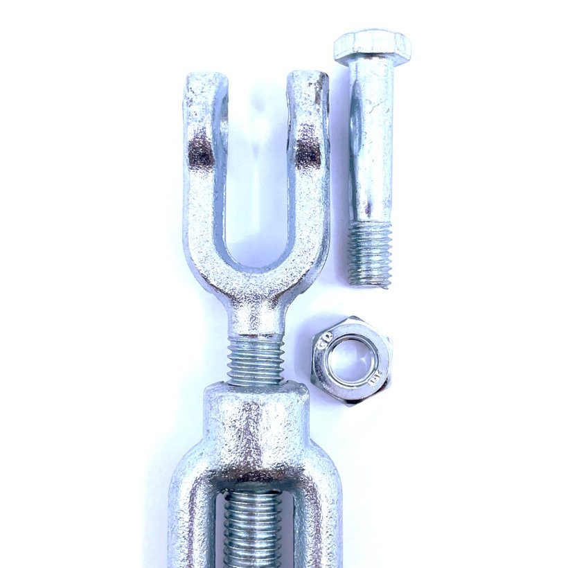 Feszítő DIN 1480 villával Zn M16