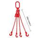 Láncos felfüggesztés szem-4 kampó 80 o. rövidítővel (7,5 m, 11200/8000 kg, 13 mm)