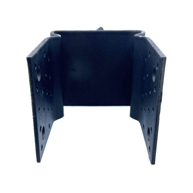 Oszlop talp formázással széles fejjel 141x120mm fekete