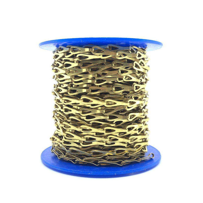 Patentos lánc fényes sárgaréz A 0,4mm
