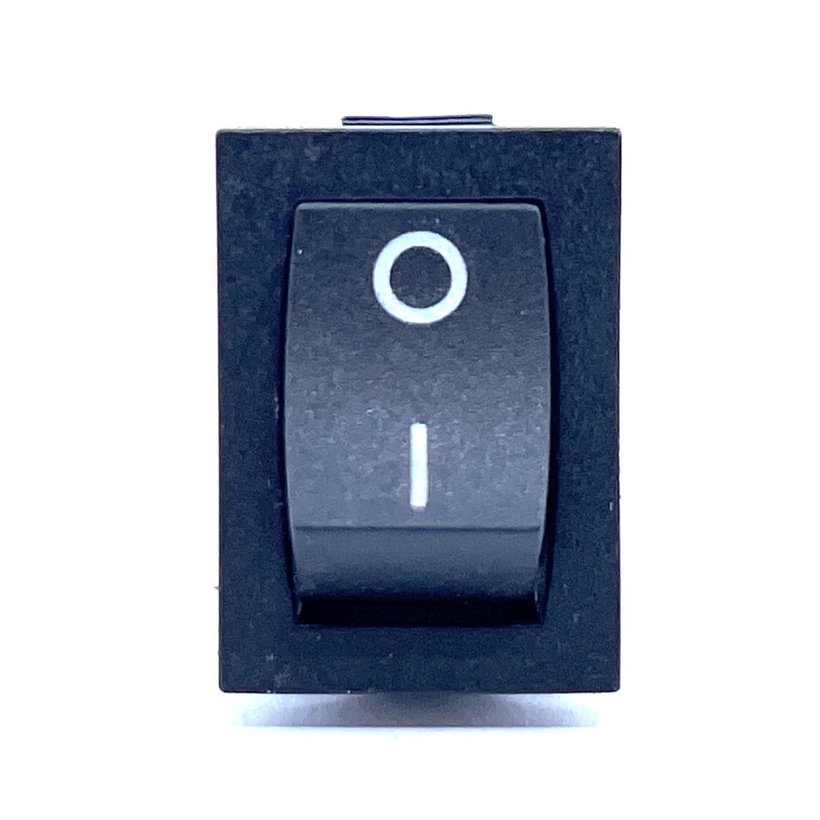 Készülékkapcsoló, BE-KI, fekete (0-I felirat)