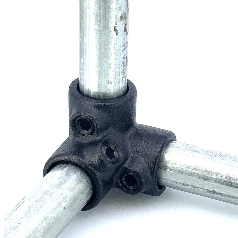 Kötőelem háromágú 27 mm - fekete