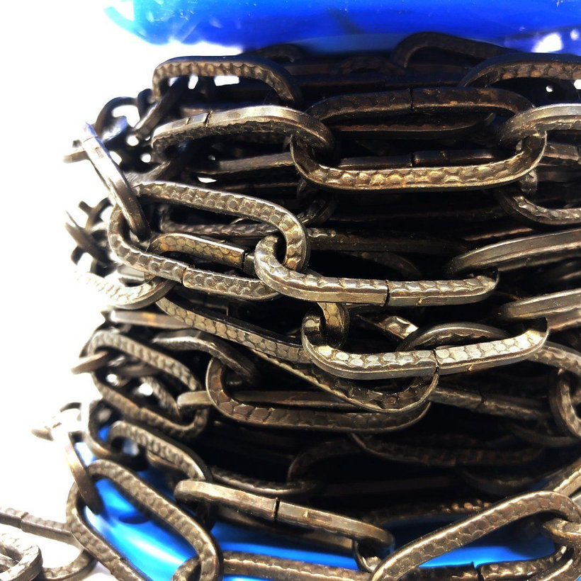 Dekoratív lánc kovácsolt barnított 4mm