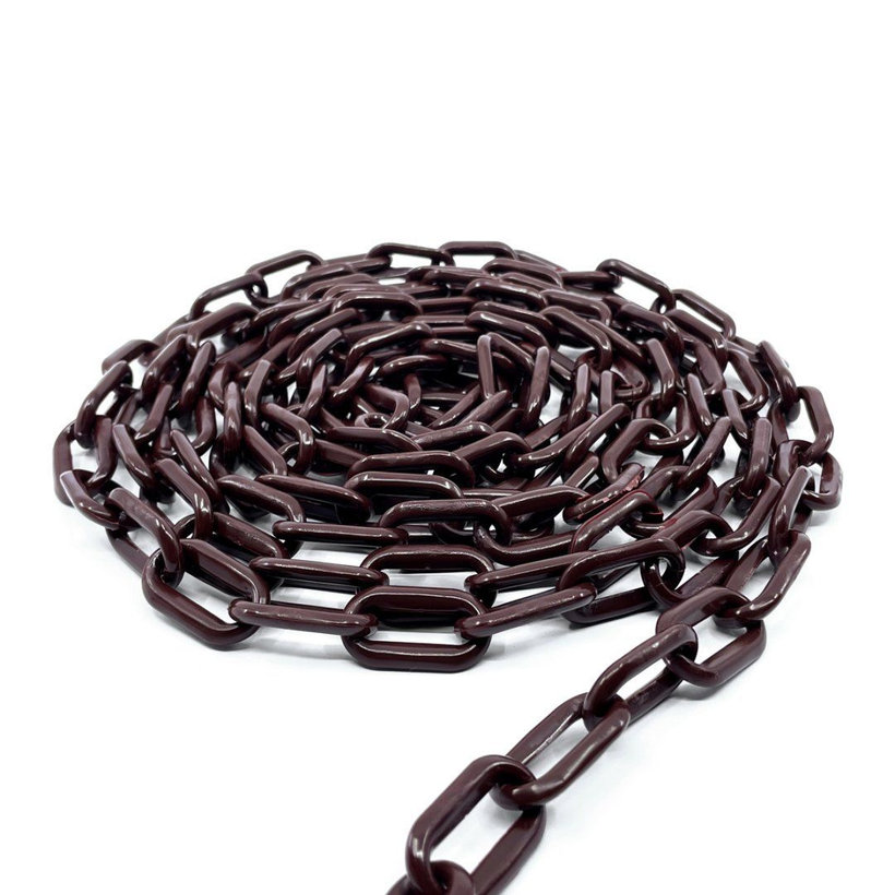 Műanyag lánc barnás/bordó 10mm