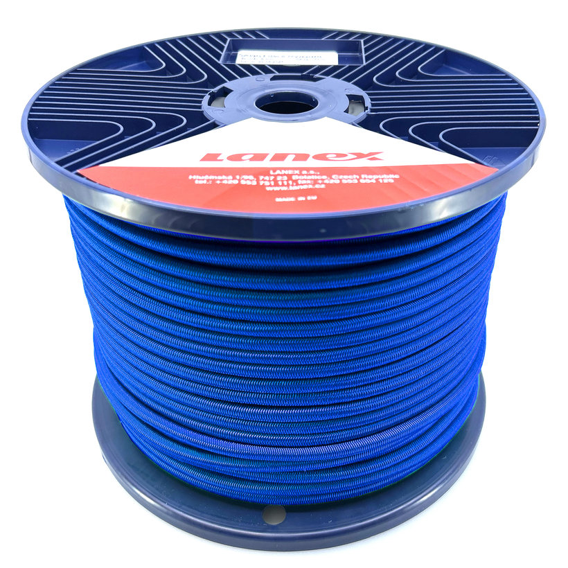 Gumikötél gumi maggal kék PP 5mm