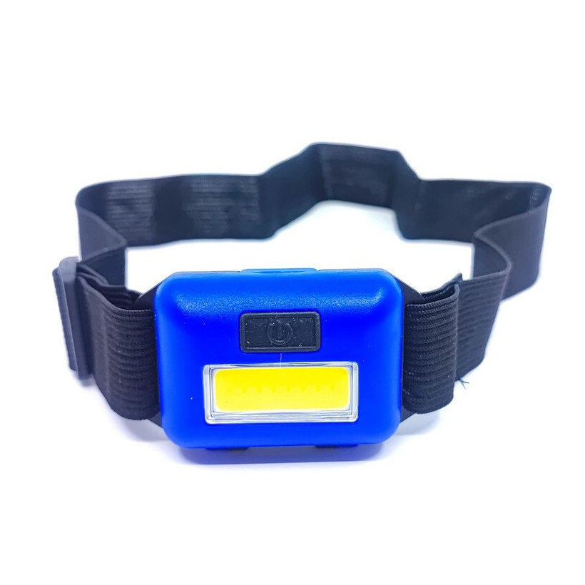 Fejlámpa, elemes fekete 3W