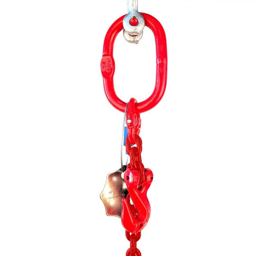 Láncos felfüggesztés szem-szem 80 o. rövidítővel (1,5m, 5300 kg, 13 mm)