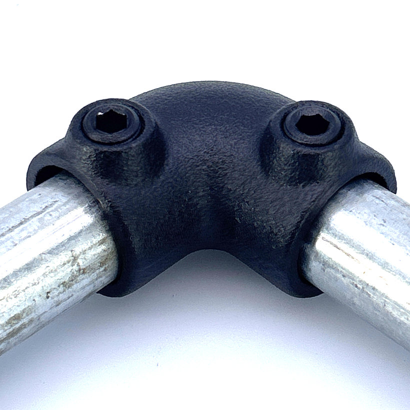 Kötőelem L-alakú 27 mm - fekete