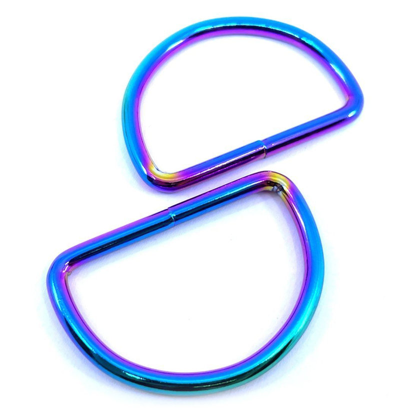 Hegesztett gyűrű D-alakú szivárványos 4x26mm