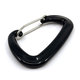 Karabiner alumínium - fekete 81mm