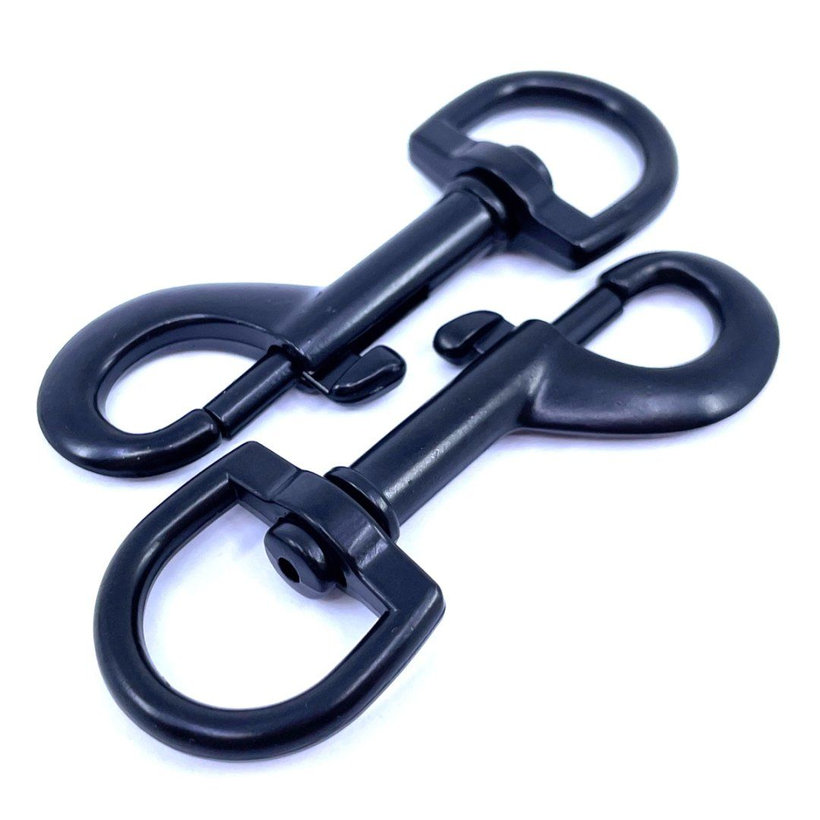 Forgó karabiner fekete 80x20mm