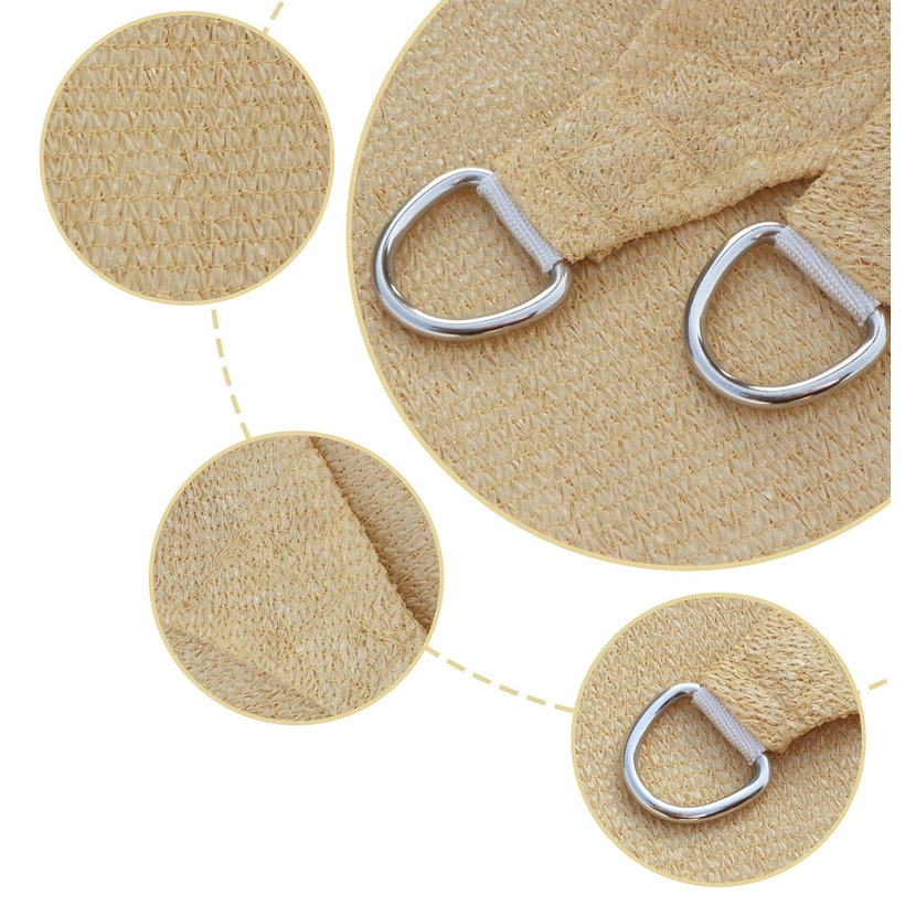 Árnyékoló ponyva bézs 3,6x3,6 m