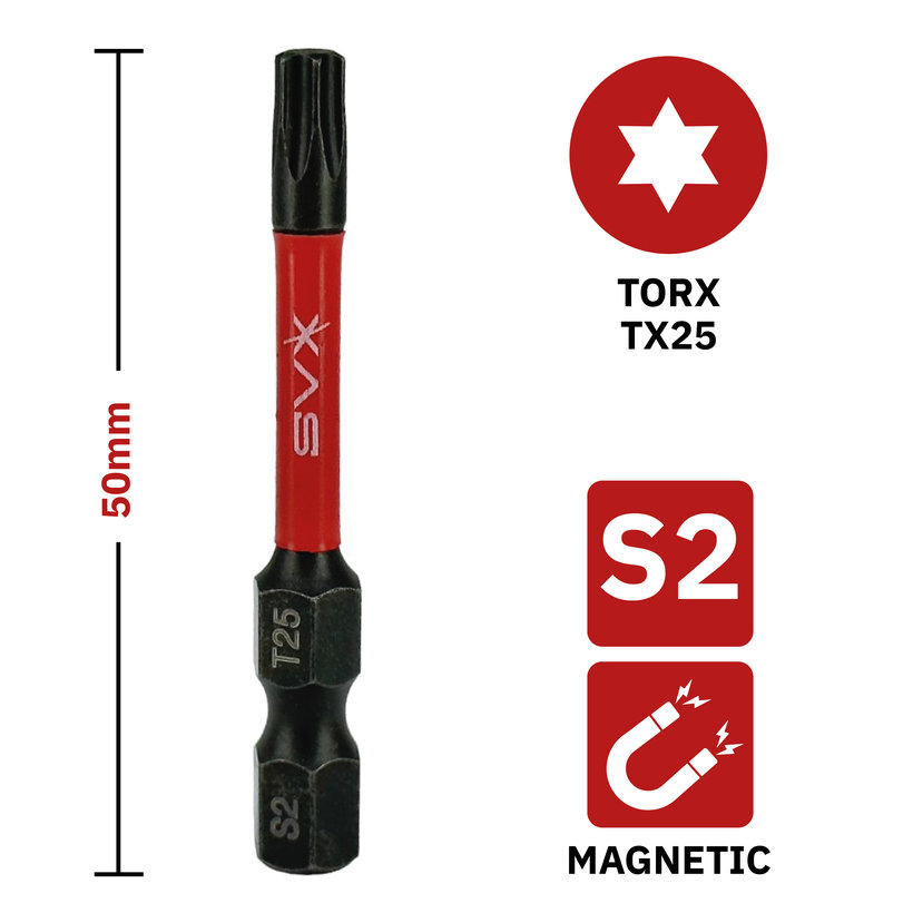 Bit mágneses TX25x50 mm