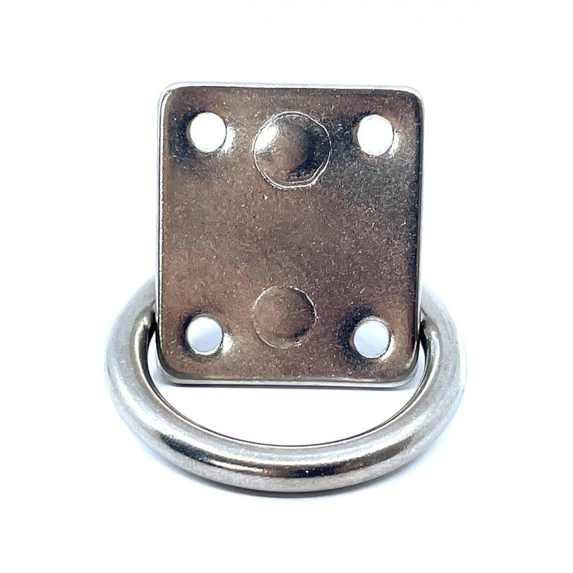 Rozsdamentes acél lemez szemmel és gyűrűvel 35 mm