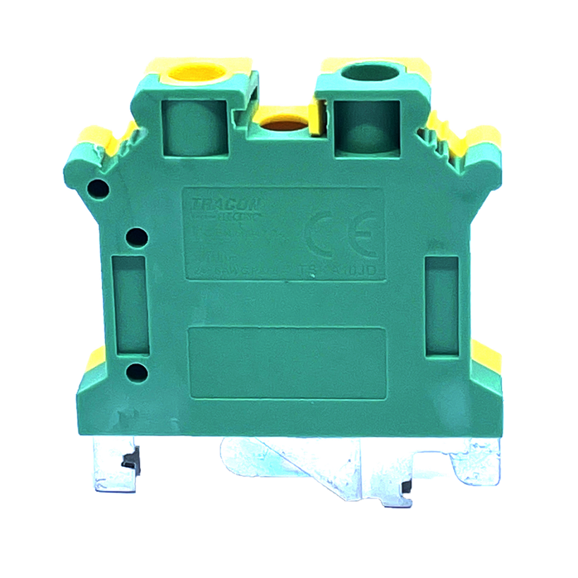 Védővezető ipari sorozatkapocs, csavaros, sínre 10mm²