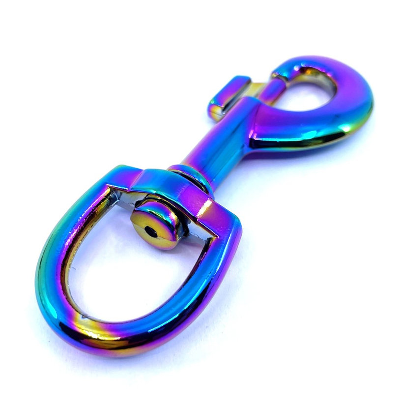 Forgó karabiner szivárványos 46x10mm