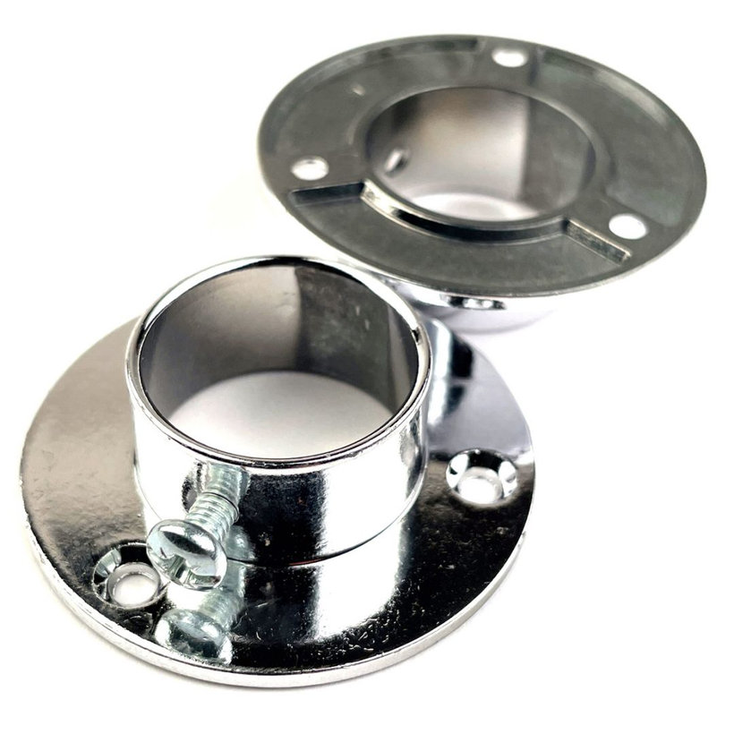 Szekrényrúd tartó 25x53mm